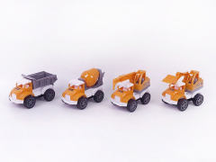 Pull Back Construction Truck(4in1) toys