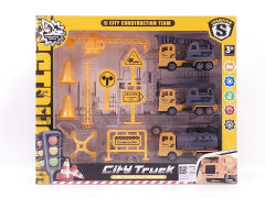 Pull Back Construction Truck Set(3in1) toys