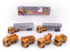 Pull Back Construction Truck(6in1) toys