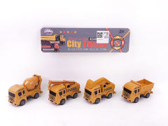 Pull Back Construction Truck(4in1) toys