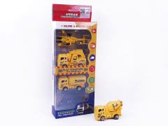 Pull Back Construction Truck(4in1) toys