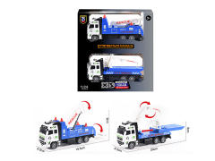 1:24 Die Cast Truck Pull Back(2in1)