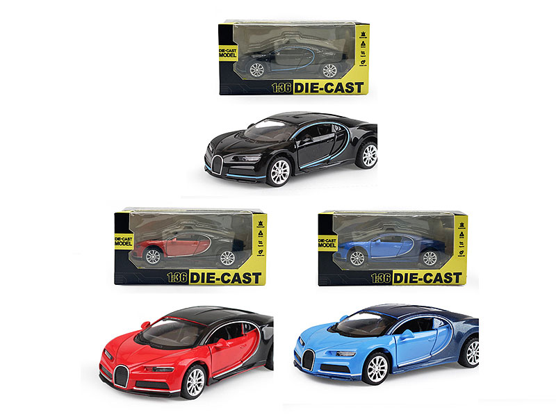 1:36 Die Cast Car Pull Back W/L_M(3C) toys