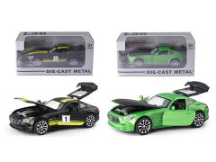 1:36 Die Cast Sports Car Pull Back(2C)