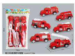 Pull Back Fire Engine(6in1) toys