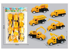 Pull Back Construction Truck(6in1) toys