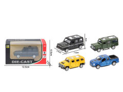 1:60 Die Cast Cross-country Car Pull Back(4C)