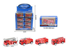 Die Cast Fire Engine Pull Back(24in1) toys