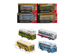 1:60 Die Cast Bus Pull Back(4S)