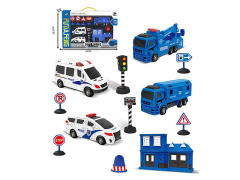 Pull Back Police Car Set