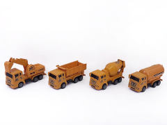 Pull Back Construction Truck(4in1) toys