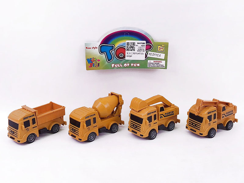 Pull Back Construction Truck(4in1) toys