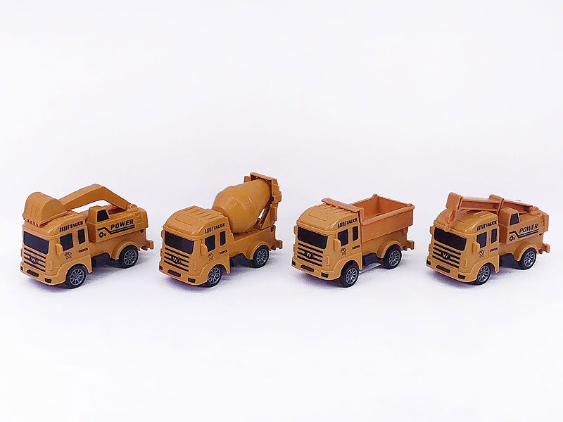 Pull Back Construction Truck(4in1) toys