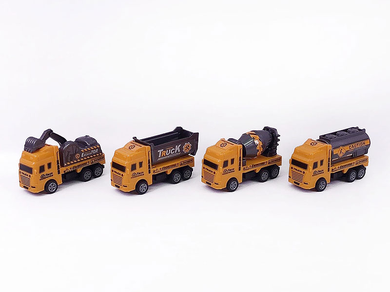 Pull Back Construction Truck(4in1) toys