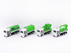 Pull Back Sanitation Truck(4in1) toys