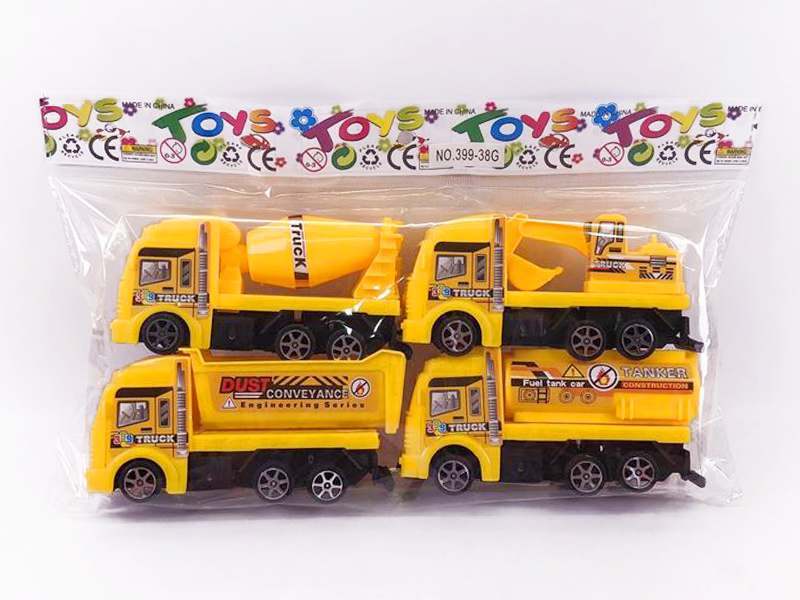 Pull Back Construction Truck(4in1) toys