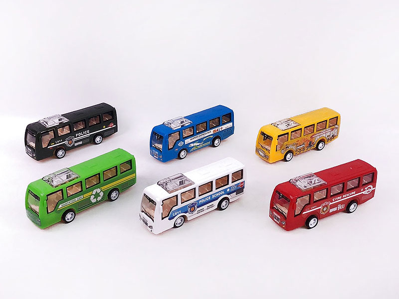 Pull Back Bus(6in1) toys