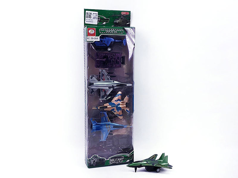 Pull Back Airplane & Tank(6in1) toys