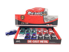 1:32 Die Cast Car Set Pull Back(12in1） toys