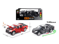 1:24 Die Cast Car Pull Back W/L_S(2C) toys