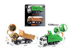 1:24 Die Cast Car Pull Back W/L_S(2in1) toys