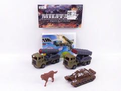 Pull Back Military Car Set(2in1)