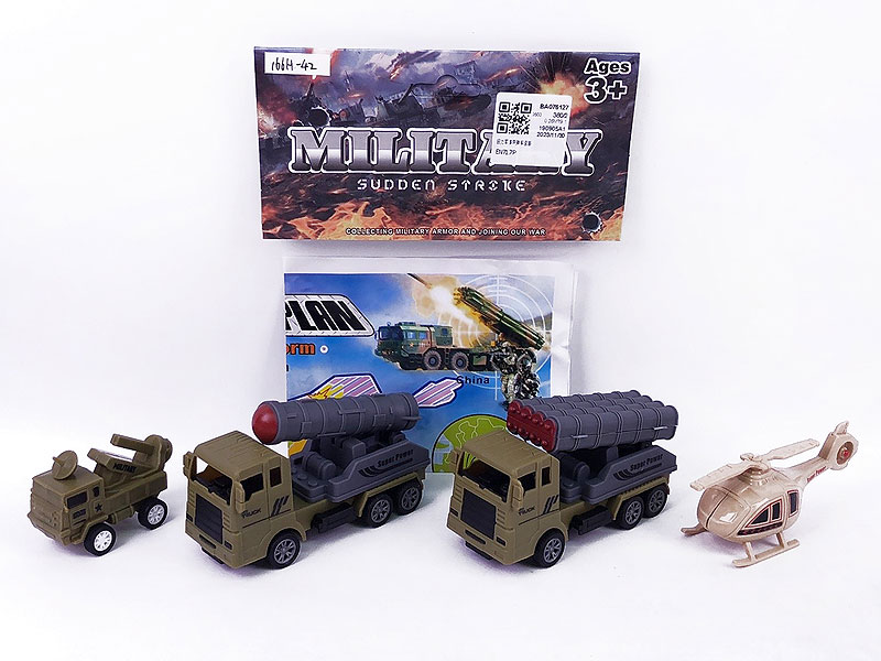 Pull Back Military Car Set toys