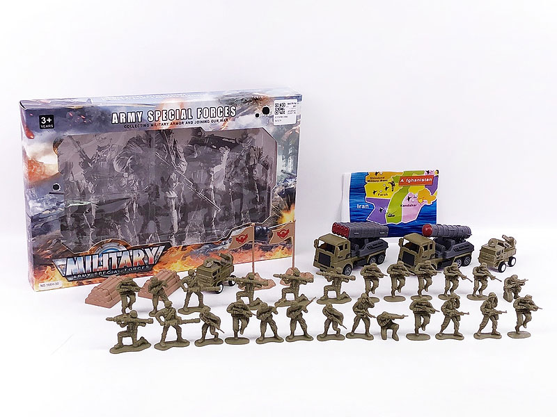 Pull Back Military Car & Military Set toys