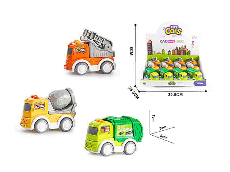 Pull Back Construction Truck(12in1) toys