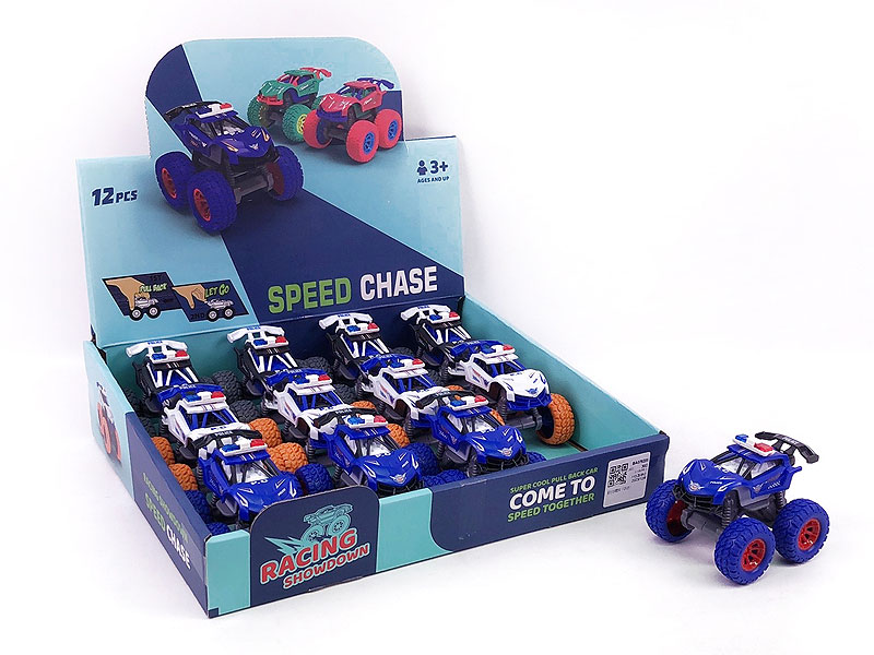 Pull Back Police Car(12in1) toys