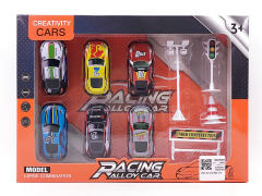 6.8CM Pull Back Car Set(6in1) toys