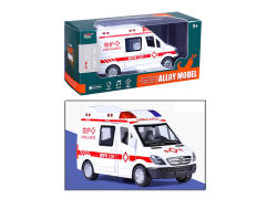 1:32 Die Cast Ambulance Pull Back W/L_M