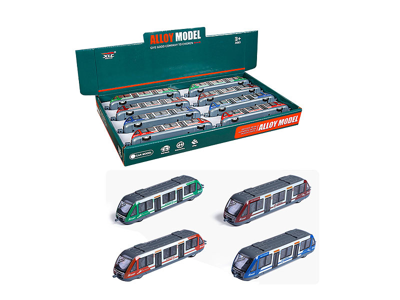 Die Cast Pull Back Train(8in1) toys