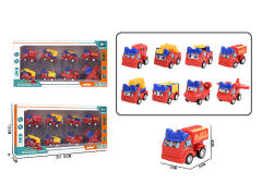 Pull Back Fire Engine(8in1) toys