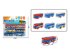 Pull Back Bus(6in1) toys