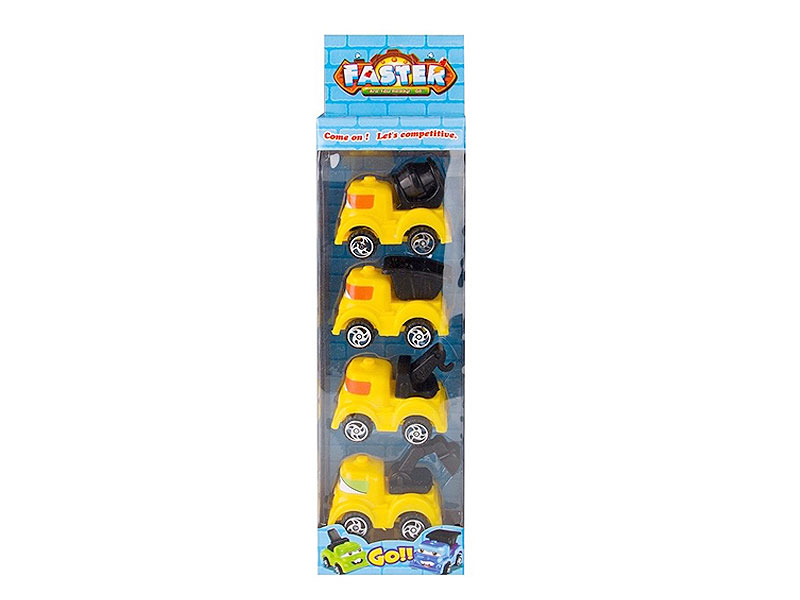 Pull Back Construction Truck(4in1) toys