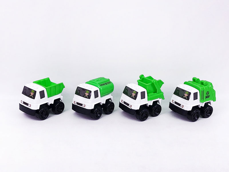 Pull Back Sanitation Truck(4in1) toys