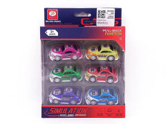 Pull Back Car(6in1) toys