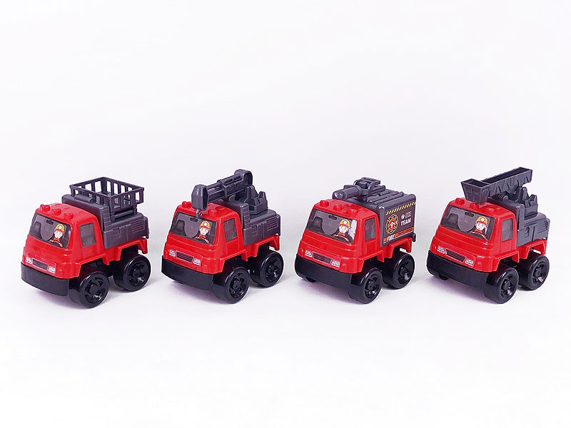 Pull Back Fire Engine(4in1) toys