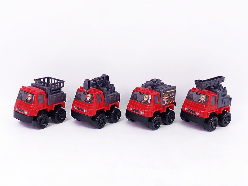 Pull Back Fire Engine(4S) toys