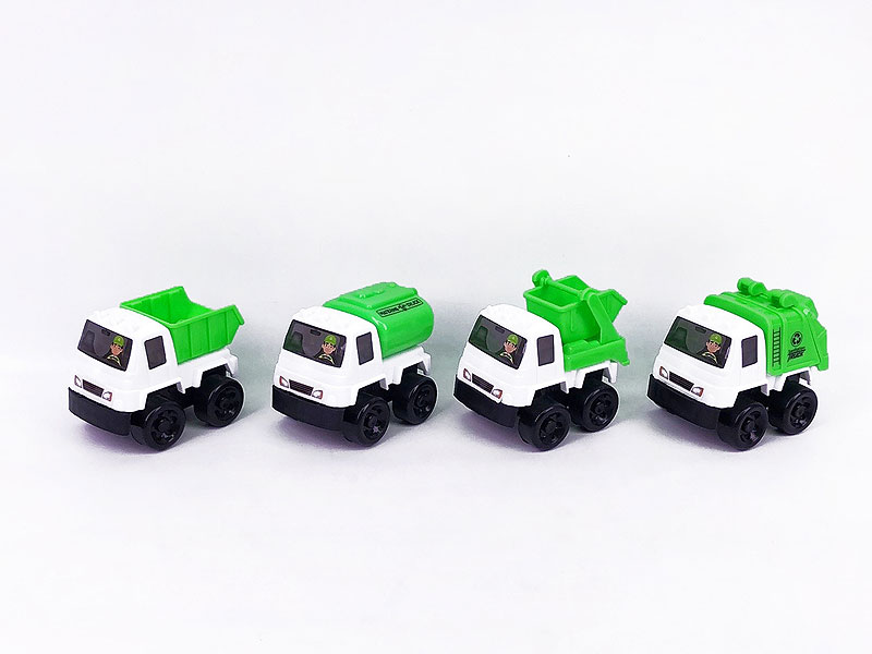 Pull Back Sanitation Truck(4S) toys