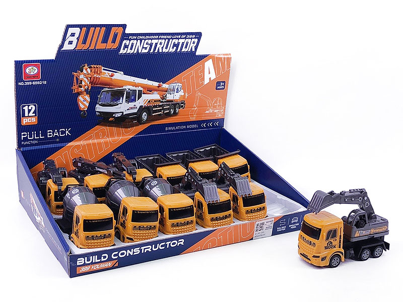 Pull Back Construction Truck(12in1) toys