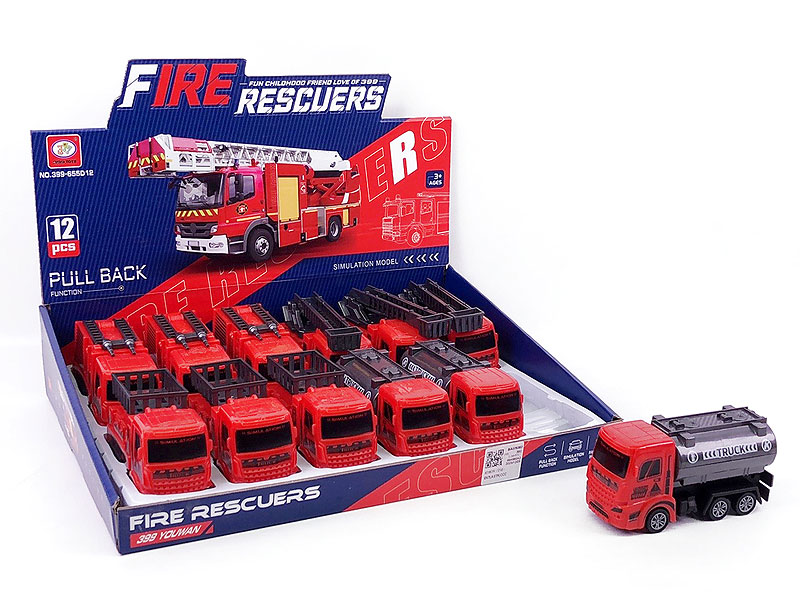 Pull Back Fire Engine(12in1) toys