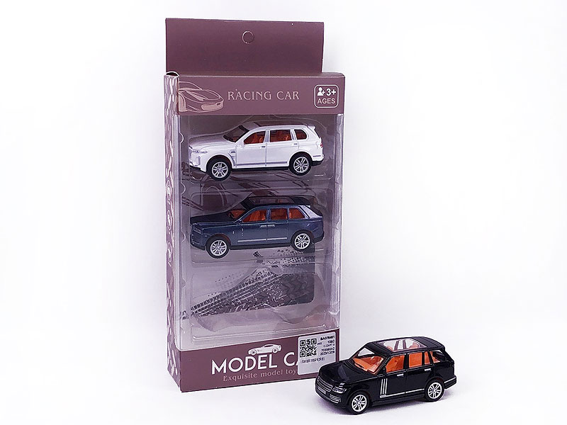 1:50 Die Cast Car Pull Back(3in1) toys