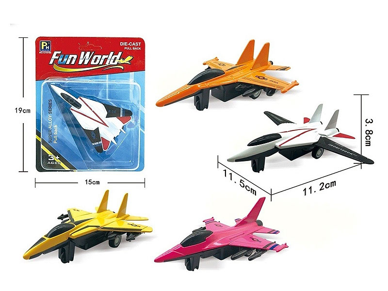 Die Cast Fighter Pull Back(4S) toys