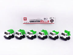 Pull Back Sanitation Truck(6in1) toys