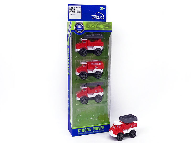 Pull Back Fire Engine(4in1) toys