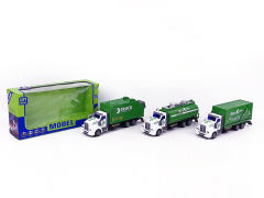 Die Cast Sanitation Car Pull Back(3S)