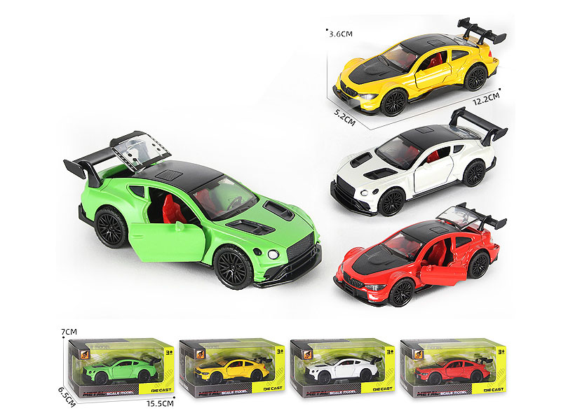 1:36 Die Cast Sports Car Pull Back W/L_S(2S4C) toys