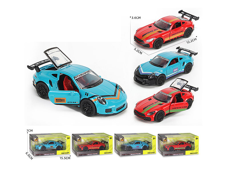 1:36 Die Cast Sports Car Pull Back W/L_S(2S4C) toys